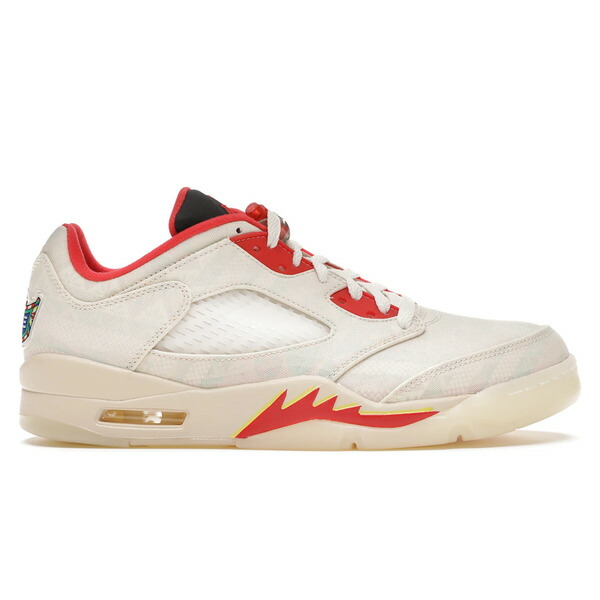 Jordan ジョーダン メンズ スニーカー  【Jordan 5 Retro Low Chinese New Year (2021)】  大きさ US_9.5(27.5糎) Sail/Chile Red-Opti Yellow-Pearl White