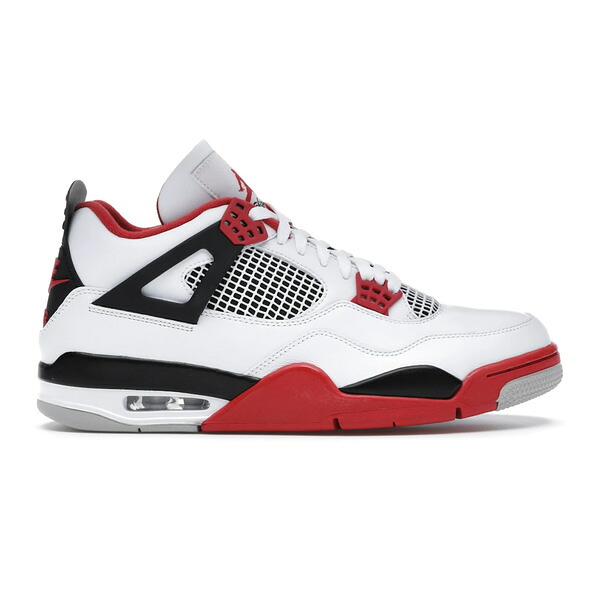 Jordan ジョーダン メンズ スニーカー  【Jordan 4 Retro Fire Red (2020)】  大きさ US_6.5(24.5珊) White/Black-Tech Grey-Fire Red