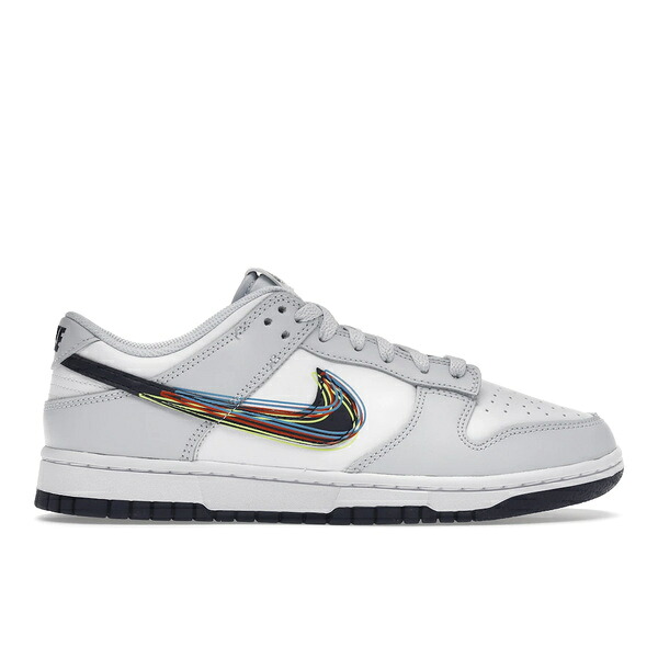Nike ナイキ メンズ スニーカー  【Nike Dunk Low 3D Swoosh】  大きさ US_12.5(30.5糎) White/Blackened Blue/Volt