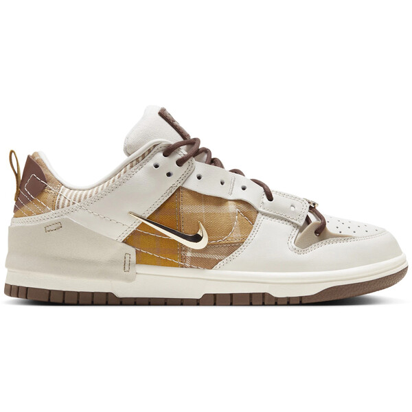 Nike ナイキ レディース スニーカー 【Nike Dunk Low Disrupt 2 Cacao Wow Plaid (Women's)】 サイズ US_5(22.0cm) Phantom/Sail White/Cacao Wow/Metallic Gold｜asty