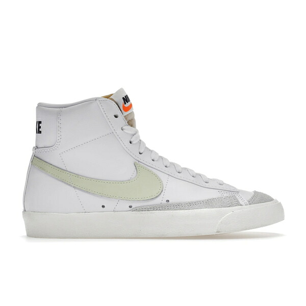 Nike ナイキ レディース スニーカー 【Nike Blazer Mid 77 White Barely Volt (Women's)】 サイズ US_6.5(23.5cm) White/White-Total Orange-Barely Volt|asty