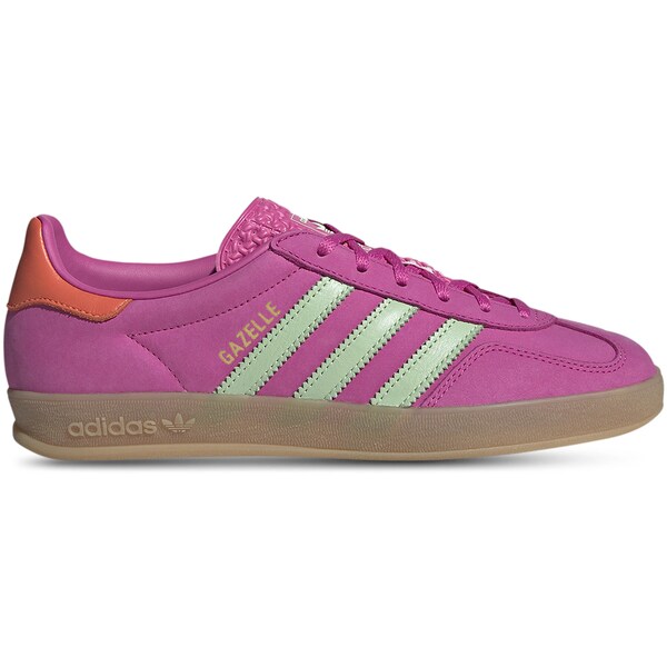 adidas アディダス レディース スニーカー 【adidas Gazelle Indoor Semi Lucid Fuchsia Semi Green Spark Coral (Women's)】 サイズ US_5(22.0cm) Semi Lucid Fuchsia/Semi Green Spark/Signal Coral｜asty