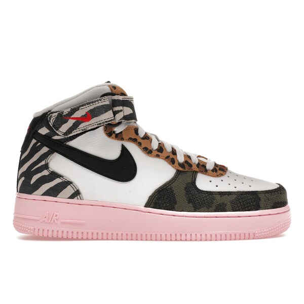 Nike ナイキ レディース スニーカー 【Nike Air Force 1 Mid '07 Tunnel Walk (Women's)】 サイズ US_5.5(22.5cm) White/Medium Soft Pink/University Red/Black|asty