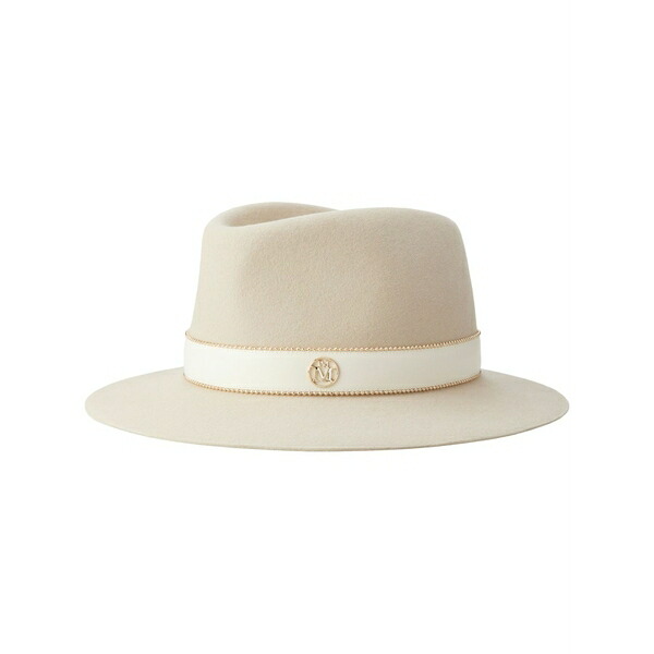 メゾンミッシェル レディース 帽子 アクセサリー Andre fedora hat Neutrals|asty