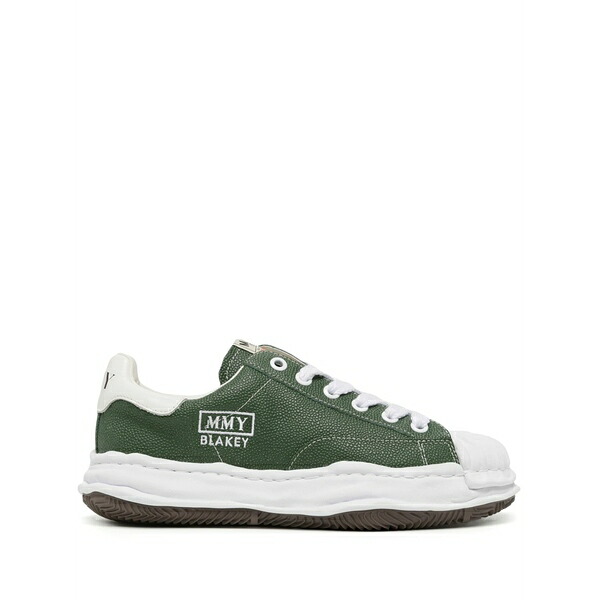 ミハラヤスヒロ メンズ スニーカー シューズ Blakey og sole leather sneakers Green｜asty