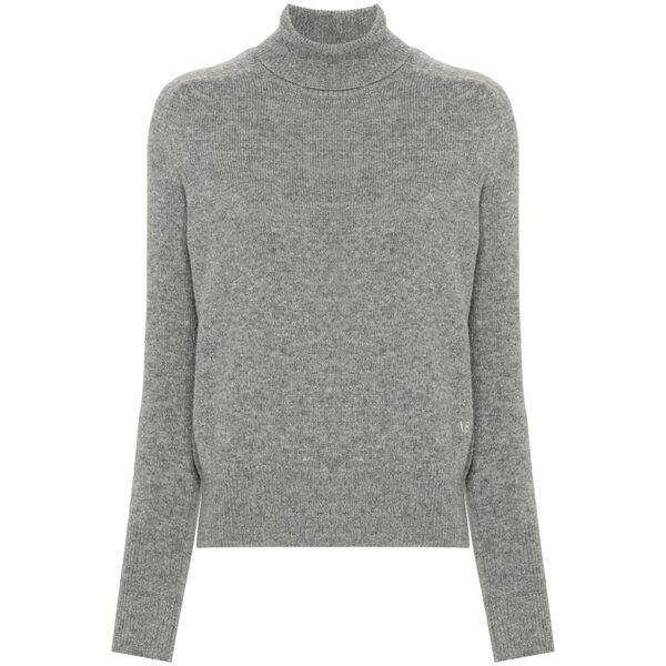 ヴィクトリア ベッカム レディース 編み物\u0026スウェーター アウター Roll-neck wool jumper Grey
