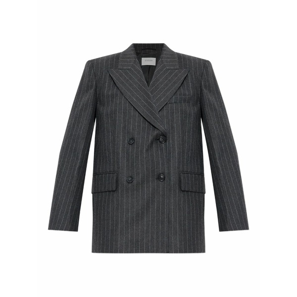 運動競技マックス レディース 上衣＆上衣 アウター Belford pinstripe blazer Grey