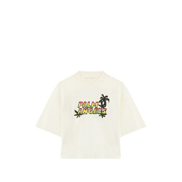 パーム・エンジェルス レディース Tシャツ トップス Sunset graphic boxy t-shirt Neutrals｜asty