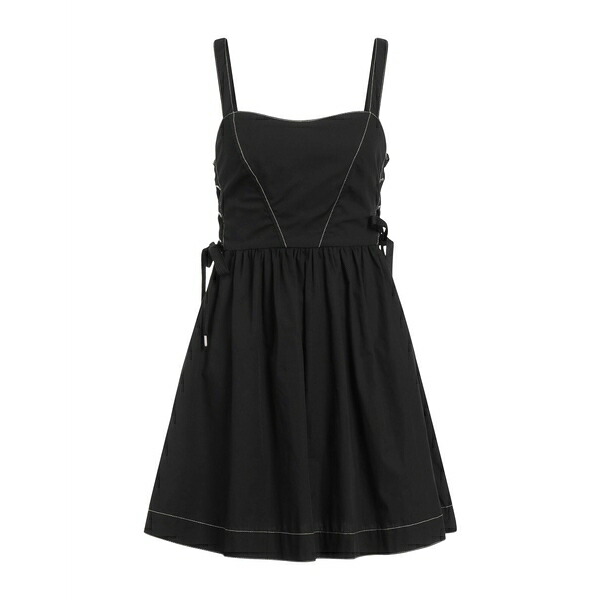 【送料無料】 ピンコ レディース ワンピース トップス Mini dresses Black