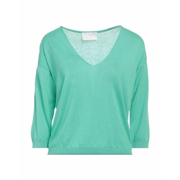 【貨物輸送無料】 ダニエル フィエゾリ レディース 編み物\u0026プルオーバー アウター Sweaters Green ニット・セーター-セーター-トップス