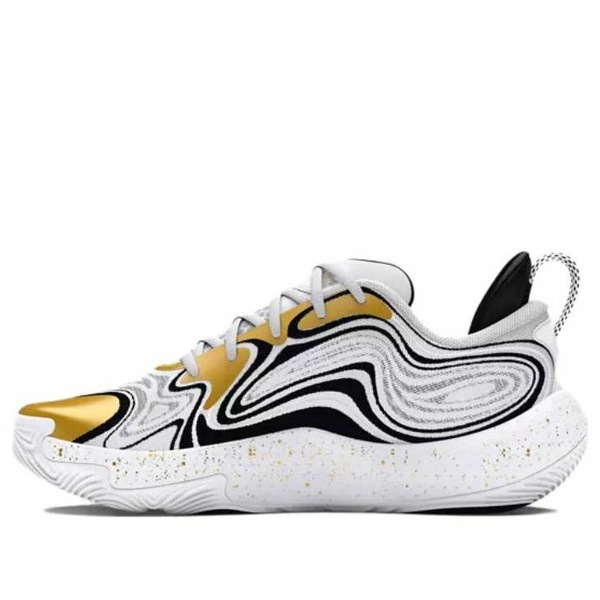 Under Armour アンダーアーマー メンズ スニーカー  【Under Armour Spawn 6 \u0027White Metallic Gold\u0027 3027263-100】  大きさ US_10(28.0糎)