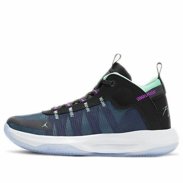 Jordan ジョーダン メンズ スニーカー  【Air Jordan Jumpman 2020 \u0027Black Green Glow Blue Void\u0027 BQ3449-005】  大きさ US_12(30.0糎)