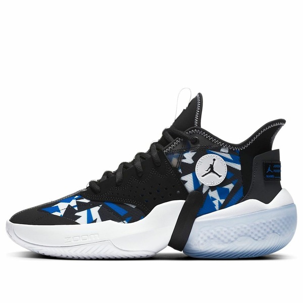 Jordan ジョーダン メンズ スニーカー 【Air Jordan React Elevation 'Fractal Pattern - Black Racer Blue' CK6618-004】 サイズ US_8.5(26.5cm)｜asty
