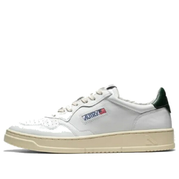 AUTRY オートリー メンズ スニーカー  【Autry Medalist Leather Low \u0027White Dark Green\u0027 AULM-LL47】  大きさ US_9(27.0糎)
