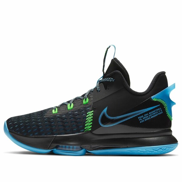 Nike ナイキ メンズ スニーカー 【Nike LeBron Witness 5 'Black Light Blue Fury' CQ9380-004】 サイズ US_12(30.0cm)|asty
