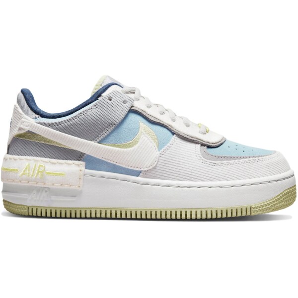 Nike ナイキ レディース スニーカー 【Nike Air Force 1 Low Shadow On The Bright Side (Women's)】 サイズ US_6.5(23.5cm) Light Grey/White/Blue-Lime｜asty