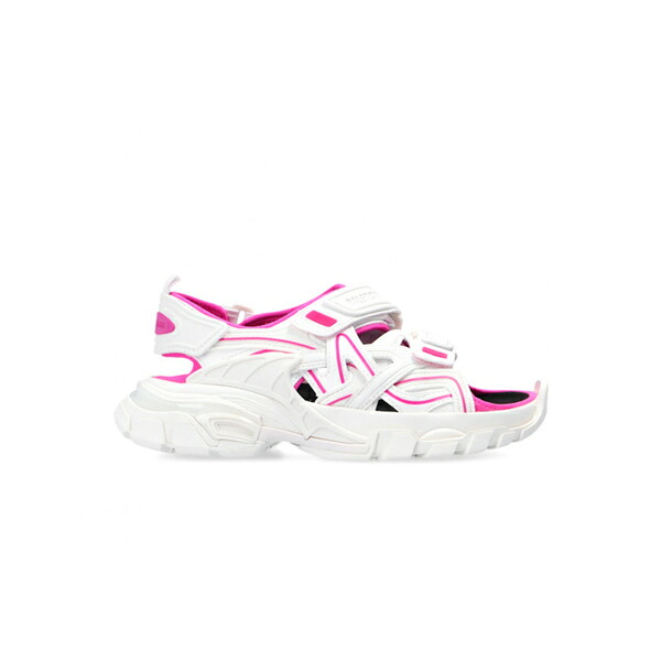 Balenciaga バレンシアガ レディース スニーカー 【Balenciaga Track Sandal White/Fluo Pink (Women's)】 サイズ US_7(24.0cm) White/Fluo Pink|asty