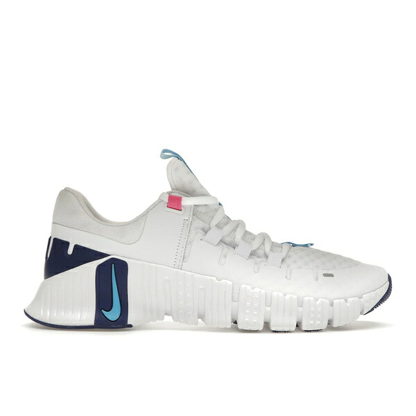 Nike ナイキ レディース スニーカー  【Nike Free Metcon 5 White Aquarius Blue (Women\u0027s)】  大きさ US_7.5(24.5糎) White/Fierce Pink/Deep Royal Blue/Aquarius Blue
