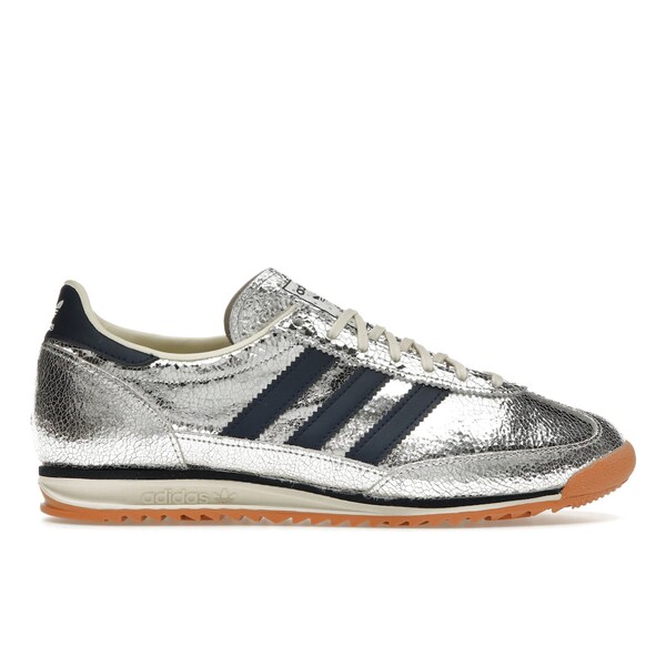 adidas アディダス レディース スニーカー 【adidas SL 72 OG Silver Metallic Collegiate Navy (Women's)】 サイズ US_W_10.5 Silver Metallic/Collegiate Navy/Off White｜asty