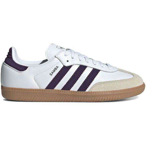 adidas アディダス レディース スニーカー 【adidas Samba OG White Alumina Aurora Plum (Women's)】 サイズ US_9.5(26.5cm) Cloud White/Alumina/Aurora Plum｜asty