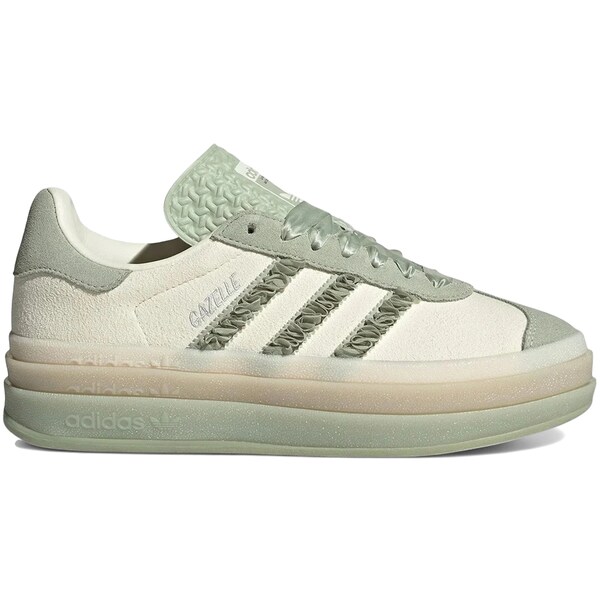 adidas アディダス レディース スニーカー 【adidas Gazelle Bold Halo Green Ruffle (Women's)】 サイズ US_5.5(22.5cm) Cream White/Halo Green/Orbit Gray｜asty
