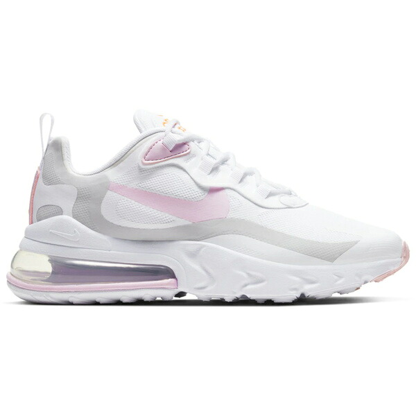 Nike ナイキ レディース スニーカー  【Nike Air Max 270 React White Pink Foam (Women\u0027s)】  大きさ US_9.5(26.5珊) White/Total Orange/Summit White/Pink Foam