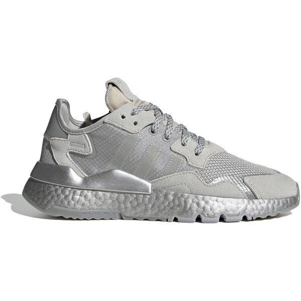 adidas アディダス レディース スニーカー 【adidas Nite Jogger Grey Two (Women's)】 サイズ US_5(22.0cm) Grey Two/ Grey Two/ Silver Metallic|asty