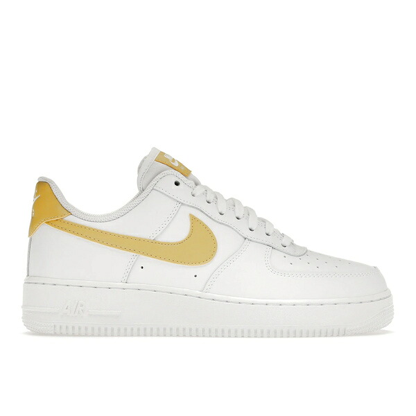 Nike ナイキ レディース スニーカー  【Nike Air Force 1 \u002707 White Saturn Gold White White (Women\u0027s)】  大きさ US_9(26.0糎) White/Saturn Gold-White-White