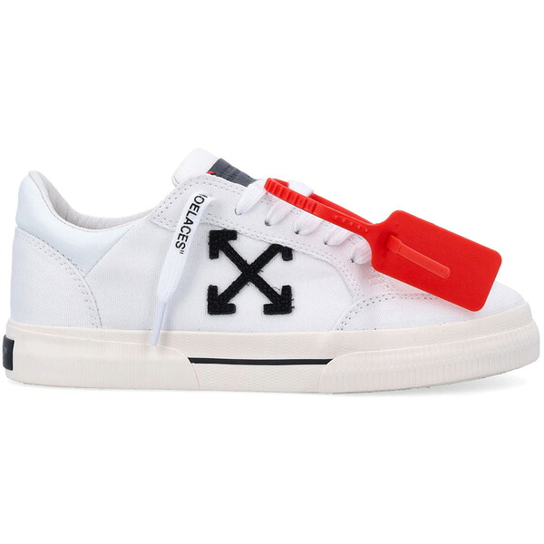 OFF-WHITE 象牙色 レディース スニーカー  【OFF-WHITE New Low Vulcanized White Black (Women\u0027s)】  大きさ US_W_11 White/Black