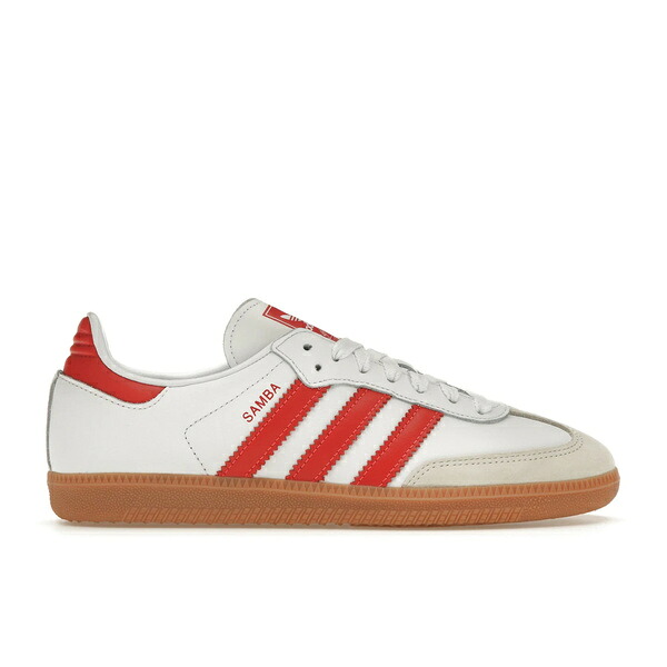 adidas アディダス レディース スニーカー  【adidas Samba OG White Solar Red Gum (Women\u0027s)】  大きさ US_5(22.0糎) Cloud White/Solar Red/Off White