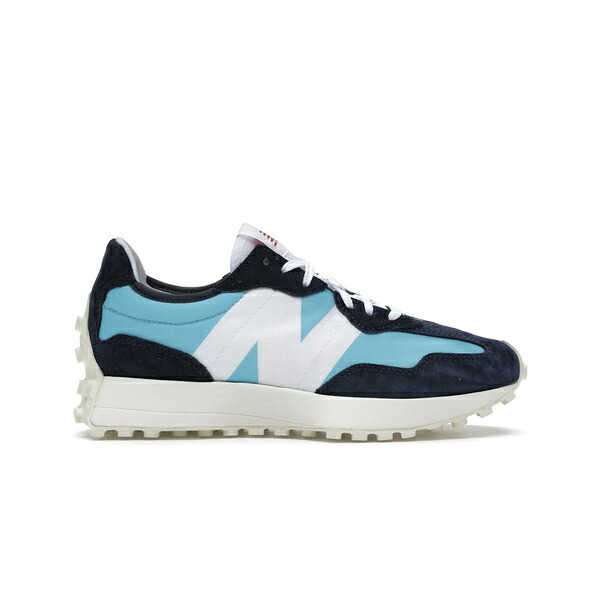 New Balance ニューバランス レディース スニーカー 【New Balance 327 Navy White (Women's)】 サイズ US_7(24.0cm) Navy/White-Sky Blue｜asty