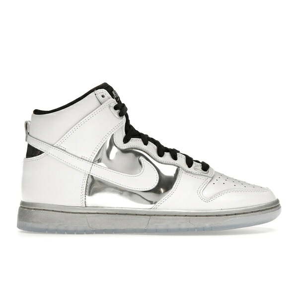 Nike ナイキ レディース スニーカー  【Nike Dunk High SE Chrome (Women\u0027s)】  大きさ US_8(25.0糎) White/Metallic Silver-Black