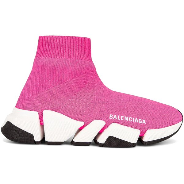 Balenciaga バレンシアガ レディース スニーカー 【Balenciaga Speed 2.0 Fluorescent Pink (Women's)】 サイズ US_9(26.0cm) Fluorescent Pink/White/Black｜asty