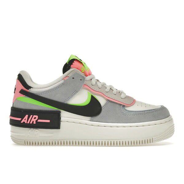 Nike ナイキ レディース スニーカー 【Nike Air Force 1 Low Shadow Sunset Pulse (Women's)】 サイズ US_9.5(26.5cm) Sail/Black-Sunset Pulse-Light Armory Blue｜asty