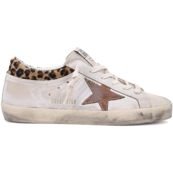 Golden Goose ゴールデングース レディース スニーカー  【Golden Goose Super-Star White Beige Leopard (Women)】  サイズ US_W_11 White/Beige/Seedpearl