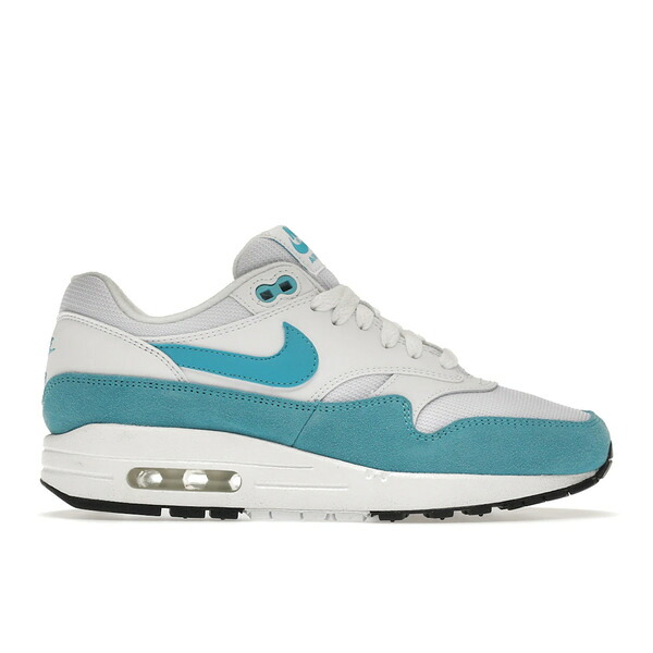 Nike ナイキ レディース スニーカー 【Nike Air Max 1 White Light Blue Fury (Women's)】 サイズ US_W_10.5 White/Light Blue Fury-Black｜asty