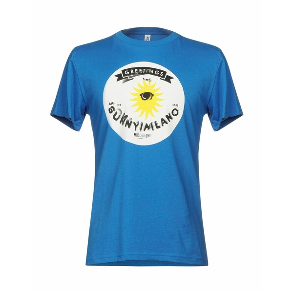 モスキーノ メンズ Tシャツ トップス T-shirts Bright Blue トップス