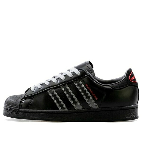 adidas アディダス メンズ スニーカー  【adidas Pleasures x Superstar \u0027Black\u0027 GY5691】  大きさ US_8(26.0糎)