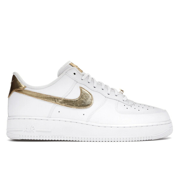 Nike ナイキ メンズ スニーカー  【Nike Air Force 1 Low White Metallic Gold (2020)】  大きさ US_11.5(29.5珊) White/White-Metallic Gold