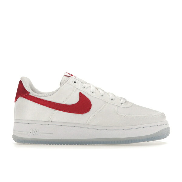 Nike ナイキ レディース スニーカー 【Nike Air Force 1 Low '07 Satin White Varsity Red (Women's)】 サイズ US_7.5(24.5cm) White/Varsity Red|asty