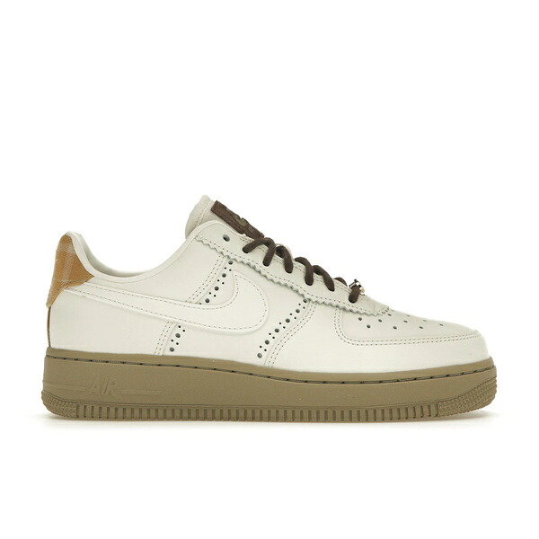 Nike ナイキ レディース スニーカー 【Nike Air Force 1 Low '07 LX Brogue Sail (Women's)】 サイズ US_5(22.0cm) Sail/Sail/Khaki/Cacao Wow｜asty
