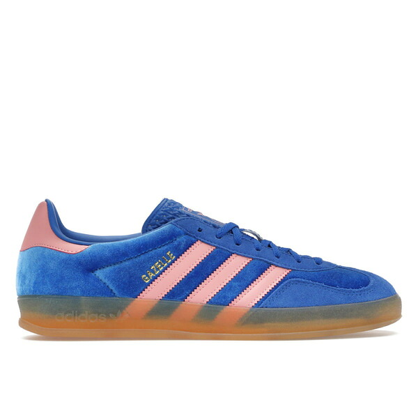 adidas アディダス レディース スニーカー  【adidas Gazelle Indoor Blue Semi Pink Spark (Women\u0027s)】  大きさ US_5(22.0糎) Blue/Semi Pink Spark/Gum