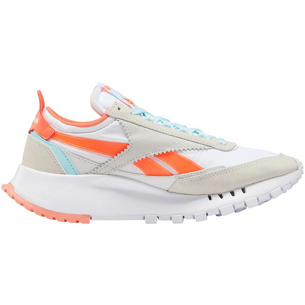 Reebok リーボック レディース スニーカー 【Reebok Classic Leather Legacy White Orange Flare (Women's)】 サイズ US_5.5(22.5cm) White/Orange Flare/Digital Glow|asty