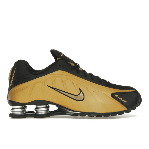 Nike ナイキ レディース スニーカー  【Nike Shox R4 Black Metallic Gold (Women\u0027s)】  大きさ US_W_10.5 Black/Metallic Gold/Metallic Silver