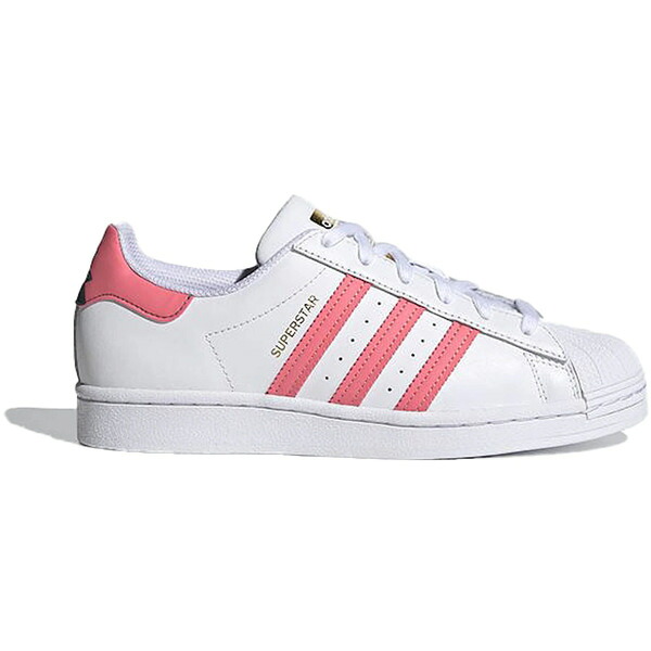 adidas アディダス レディース スニーカー 【adidas Superstar White Pink (Women's)】 サイズ US_6.5(23.5cm) Cloud White/Pink/Gold Metallic｜asty