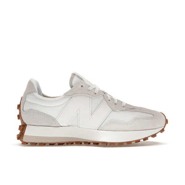 New Balance ニューバランス レディース スニーカー 【New Balance 327 White Beige Gum (Women's)】 サイズ US_7.5(24.5cm) White/Beige/Gum|asty