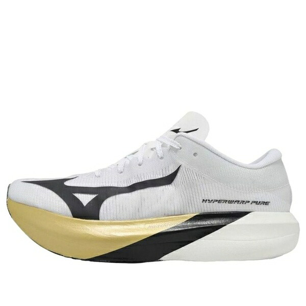 Mizuno ミズノ メンズ スニーカー 【Mizuno Hyperwarp Pure 'White Black Gold' J1GC267501】 サイズ US_10(28.0cm)｜asty 55,680円