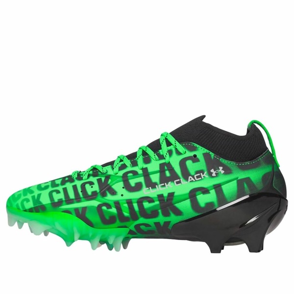 Under Armour アンダーアーマー メンズ スニーカー 【Under Armour Spotlight Pro PTH 'Green Energy Black Metallic Silver' 6013236-300】 サイズ US_M_16｜asty