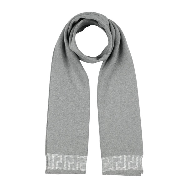【貨物輸送無料】 ヴェルサーチ メンズ えり巻き・袈裟・えり巻き 付属物 Scarves Grey