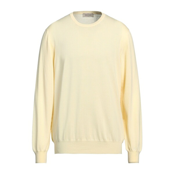【貨物輸送無料】 グランサッソ メンズ 編み物\u0026プルオーバー アウター Sweaters Yellow
